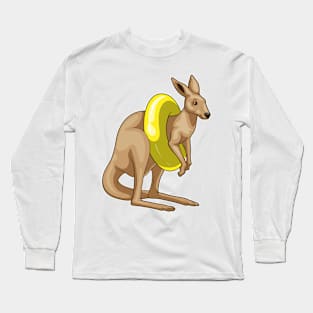 Kangaroo Swimming Swim ring Long Sleeve T-Shirt